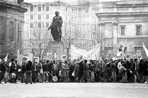 Rock Against Racism march, Trafalgar Square, April 1978